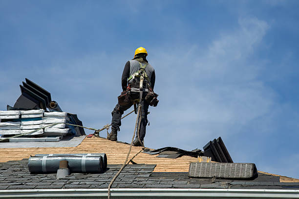 Professional Gutter Installation technician working in South Seaville, NJ